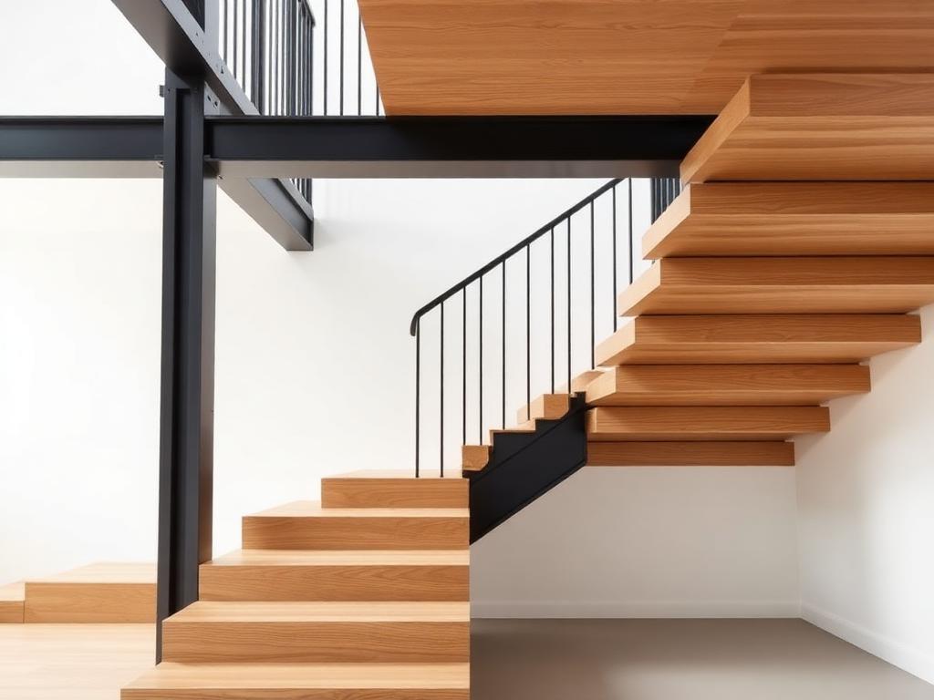 Escalier Novara — Métal / bois