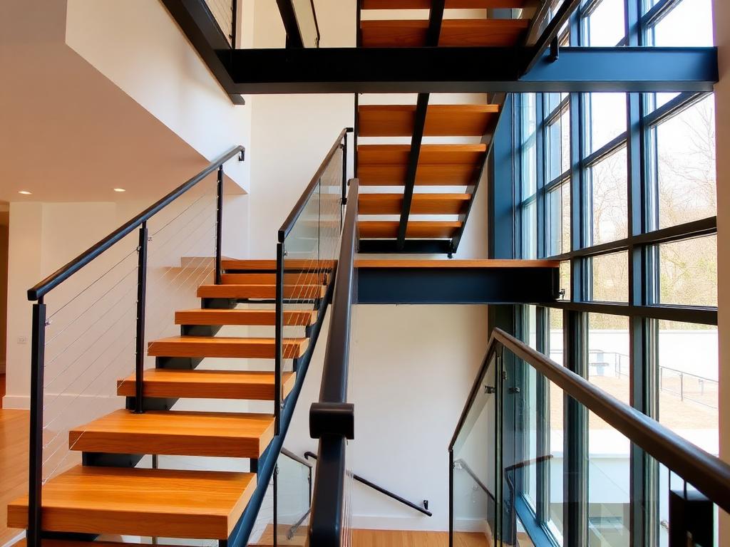 Escalier Ventura — Métal, bois ou verre